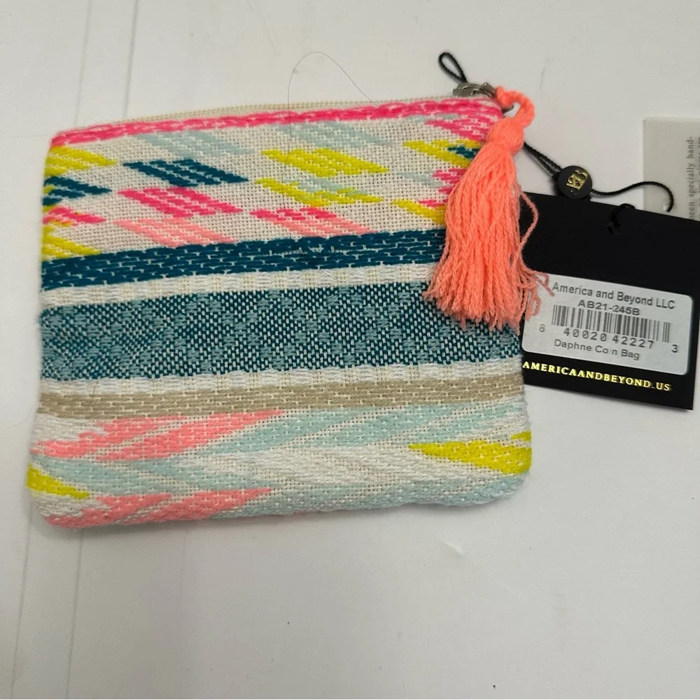 NEW America and Beyond DAPHNE MINI BAG Coin Purse Pouch Zipper